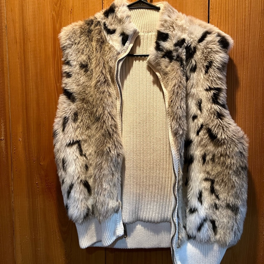 Faux fur vest